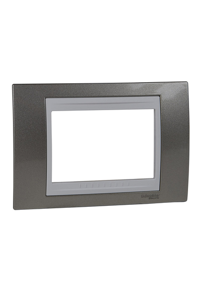 Schneider MGU6.103.824 Unica Plus 3 Modüllü Şampanya-Beyaz Anahtar Priz Çerçevesi