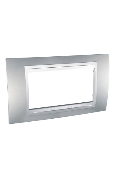 Schneider MGU6.104.30 Unica Plus 4 Modüllü Alüminyum Anahtar Priz Çerçevesi