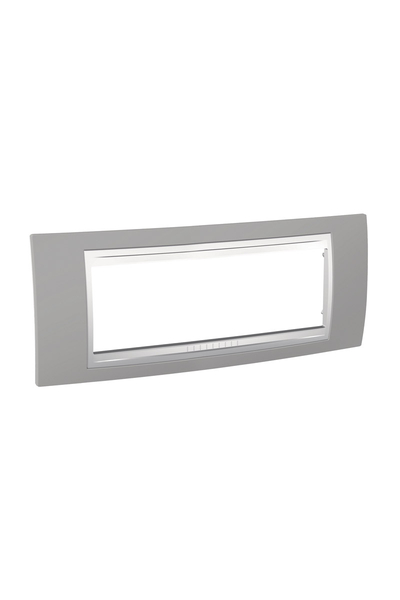 Schneider MGU6.106.865 Unica Plus 6 Modüllü Mistik Gri-Beyaz Anahtar Priz Çerçevesi