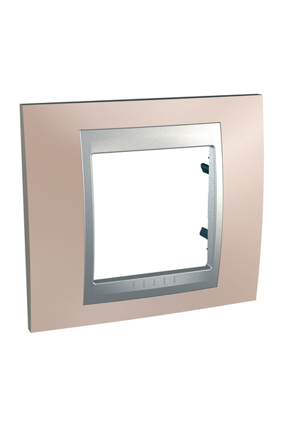 Schneider MGU66.002.096 Unica Top Oniks Bakır-Alüminyum Tekli Anahtar Priz Çerçevesi
