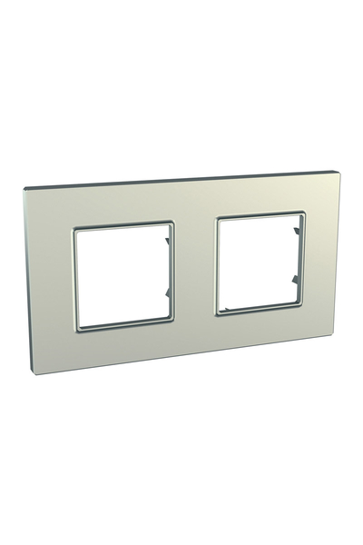 Schneider MGU6.704.57 Unica Quadro Titanyum 2li Anahtar Priz Çerçevesi