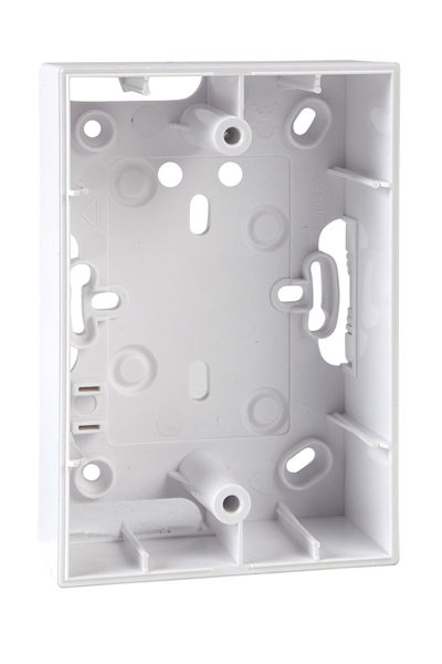 Schneider MGU8.103.18 Unica Allegro 80x116x35mm IP20 3 Modül Beyaz Modüler Sıva Üstü Kasa