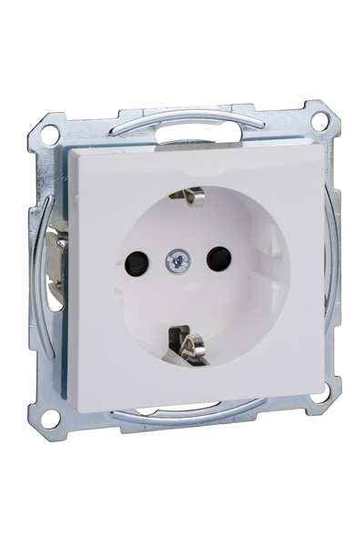 Schneider Electric - Schneider MTN2300-0325 Merten System-M Aktif Beyaz Çocuk Korumalı Topraklı Priz
