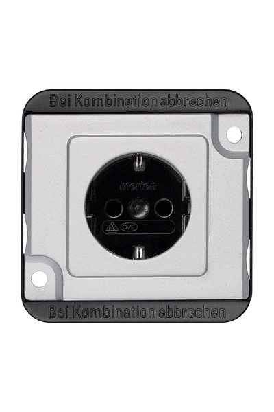 Schneider Electric - Schneider MTN2300-7060 Merten Anti-Vandalizm Alüminyum Çocuk Korumalı Topraklı Priz