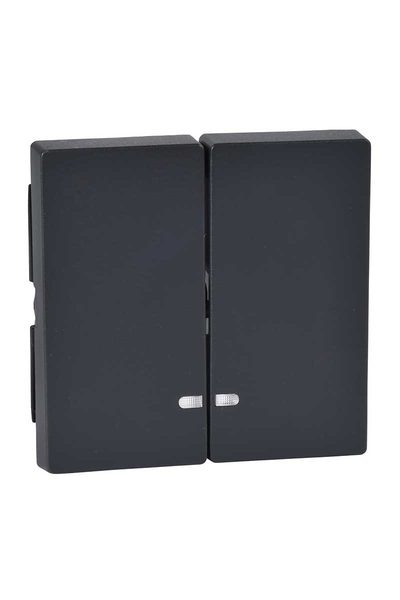 Schneider Electric - Schneider MTN3420-0414 Artec/Antique Serisi için Antrasit Işıklı Komütatör Tuş Kapağı