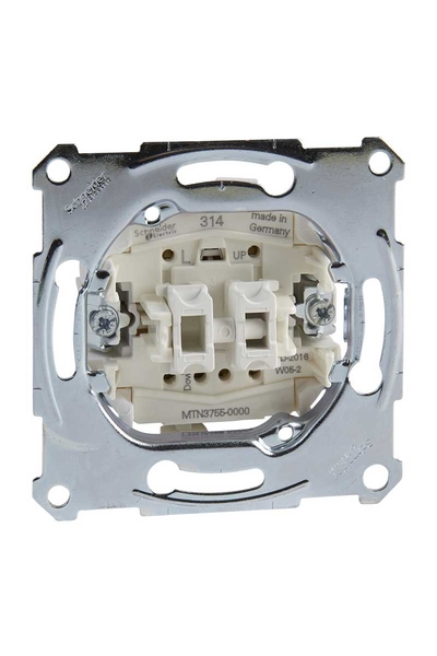 Schneider Electric - Schneider MTN3755-0000 1P 10A Düz Montajlı Jaluzi/Panjur Liht Butonu