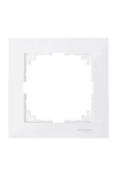 Schneider Electric - Schneider MTN4010-3619 Merten M-Pure Tekli Beyaz Çerçeve