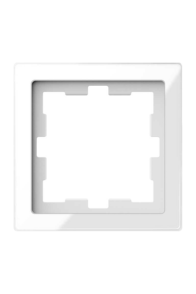 Schneider MTN4010-6520 D-Life Kristal Beyaz Tekli Cam Çerçeve