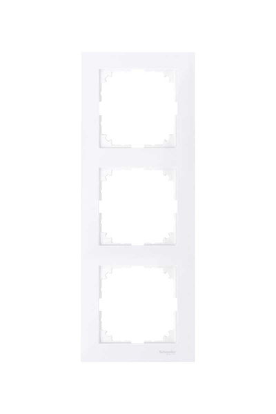 Schneider MTN4030-3625 Merten M-Pure 3lü Aktif Beyaz Çerçeve
