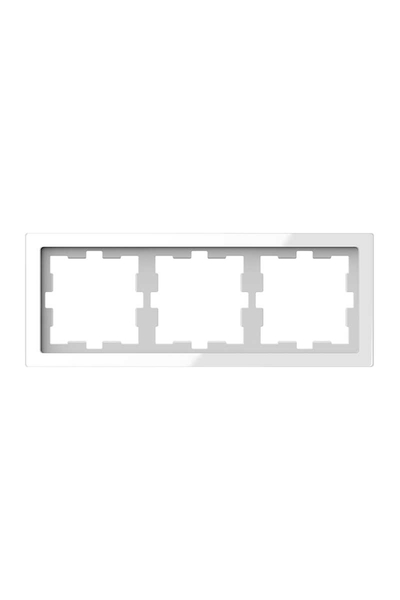 Schneider MTN4030-6520 D-Life Kristal Beyaz 3lü Cam Çerçeve