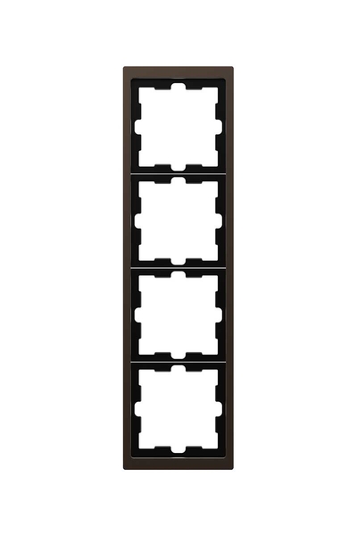 Schneider Electric - Schneider MTN4040-6552 D-Life 4lü Mokka Metalik Çerçeve