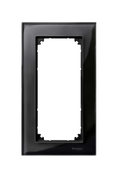 Schneider MTN404803 Merten M-Elegance Glass Oniks Siyah Tıraş Prizi Çerçevesi