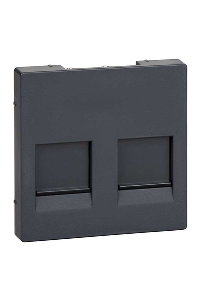 Schneider MTN4562-0414 Artec Antique Serisi için İkili Boş Data Prizi Tuş Kapağı