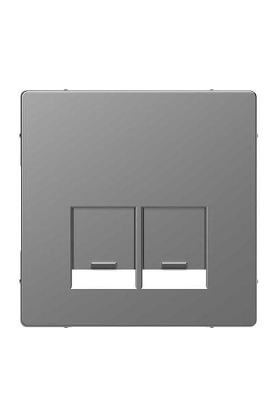 Schneider MTN4572-6036 System Design Paslanmaz Çelik 2li Rj45 Konnektör Tuş Kapağı