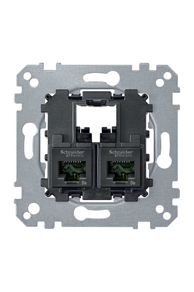 Schneider MTN4576-0002 Merten İkili RJ45 CAT6 UTP Priz