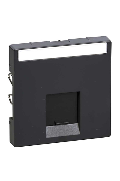 Schneider MTN465814 Artec/Antique Çerçeveler için Antrasit Tekli Rj45 Tuş Kapağı