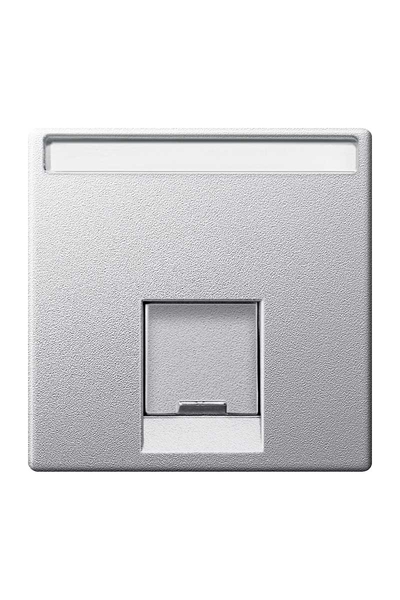 Schneider Electric - Schneider MTN465860 Artec/Antique Çerçeveler için Alüminyum Tekli Rj45 Tuş Kapağı