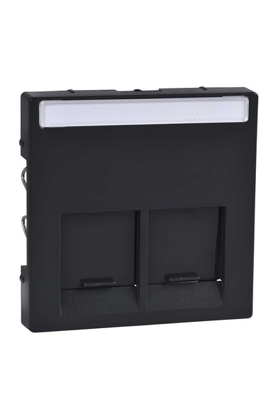 Schneider MTN466514 Artec/Antique Serisi için 2li Antrasit RJ45 Tuş Kapağı