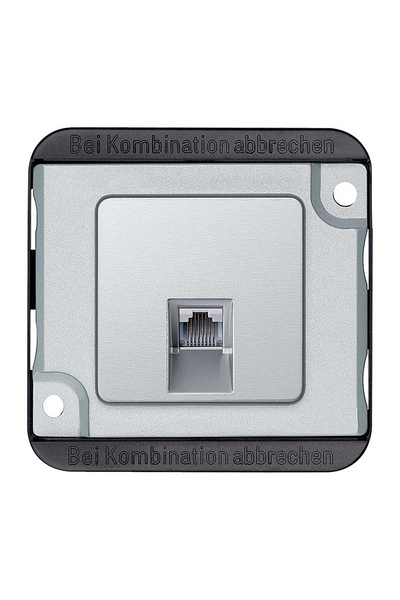 Schneider MTN470660 Merten Anti-Vandalizm Alüminyum 1xRJ45 CAT6 UTP Priz