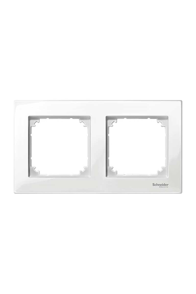 Schneider MTN515219 Merten M-Plan 2li Beyaz Çerçeve