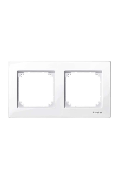 Schneider MTN515225 Merten M-Plan 2li Aktif Beyaz Çerçeve