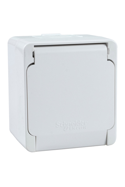 Schneider Electric - Schneider NML2800121 Beyaz Kapaklı Nemliyer UPS Priz Schneider NML2800121 Beyaz Kapaklı Nemliyer UPS Priz - Thumbnail
