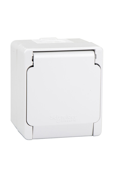 Schneider Electric - Schneider NML3100121 Beyaz Nemliyer Kapaklı Topraklı Priz Schneider Electric - Schneider NML3100121 Beyaz Nemliyer Kapaklı Topraklı Priz