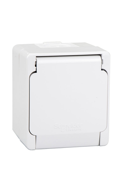 Schneider Electric - Schneider NML3100133 Gri Nemliyer Kapaklı Topraklı Priz Schneider Electric - Schneider NML3100133 Gri Nemliyer Kapaklı Topraklı Priz