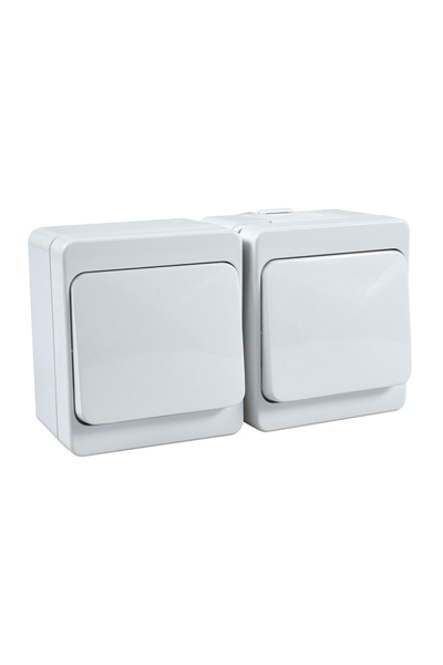 Schneider Electric - Schneider NML7700121 2li Beyaz Nemliyer Anahtar