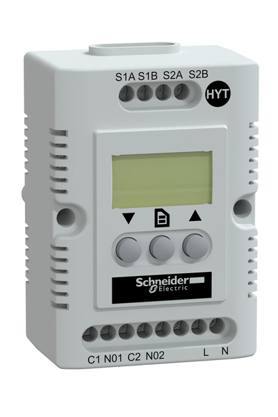 Schneider Electric - Schneider NSYCCOHYT230VID Climasys Cc 200-240V -40-80 Derece Oled Ekranlı Elektronik Higroterm