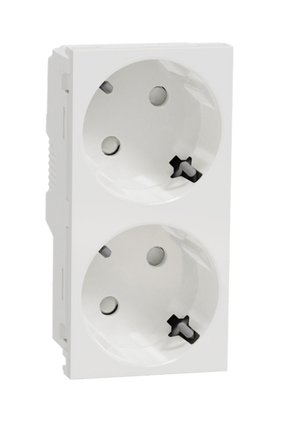Schneider Electric - Schneider NU306718A Yeni Unica 2li Beyaz Çocuk Korumalı Topraklı Priz