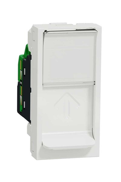 Schneider NU341418 Yeni Unica 1 Modüllü Beyaz RJ45 CAT6 UTP Priz
