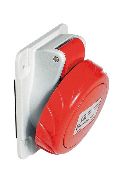 Schneider Electric - Schneider PKF16F734 Pratika 380-415V AC 4x16A 3P+E Trifaze IP67 Vida Bağlantılı Eğik Makine Prizi