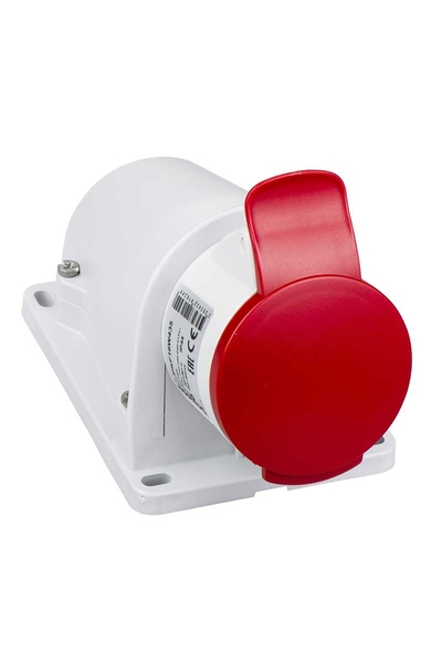 Schneider PKF16W435 Pratika 380-415V AC 3P+N+E 5x16A Vida Bağlantı Eğik Duvar Prizi