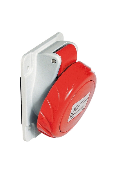 Schneider PKF32F734 Pratika 4x32A 3P+T IP67 Trifaze Vidalı Bağlantı Eğik Makine Prizi