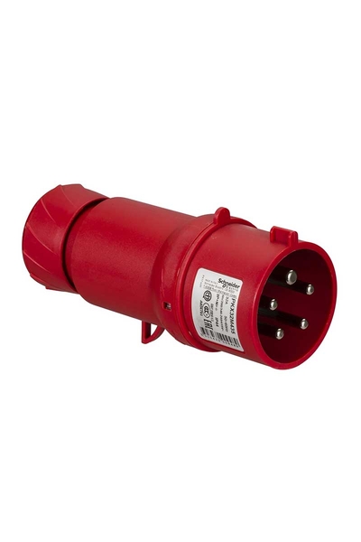 Schneider Electric - Schneider PKX32M435 5x32A 3P+N+T IP44 Trifaze Hızlı CEE Norm Düz Fiş