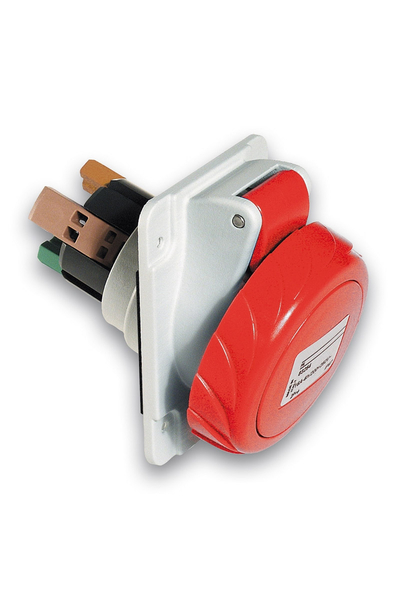 Schneider Electric - Schneider PKY16F734 Pratika 380-415V AC 4x16A 3P+E Trifaze IP67 Hızlı Bağlantı Eğik Makine Prizi