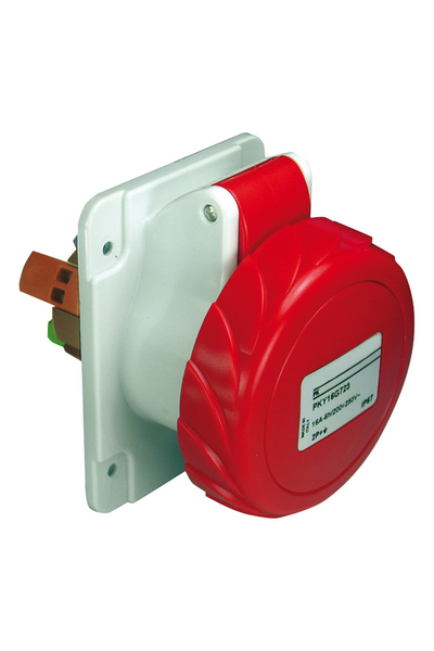 Schneider Electric - Schneider PKY16G735 Pratika 380-415V AC 5x16A 3P+N+E Trifaze IP67 Hızlı Bağlantılı Düz Makine Prizi