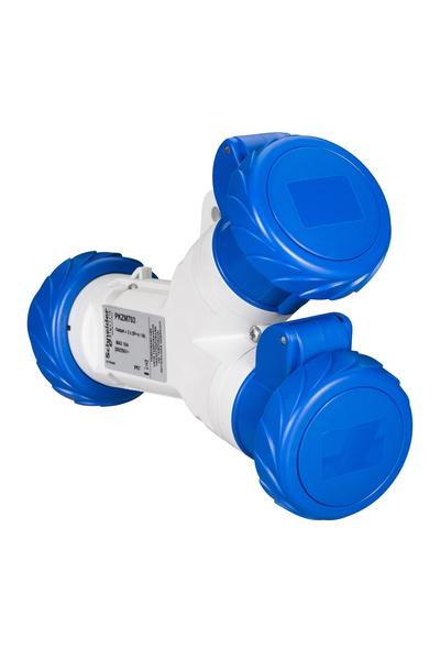 Schneider Electric - Schneider PKZM703 Pratika IP67 3x16A 2P+E 220VAC IP67 3lü Adaptör Priz