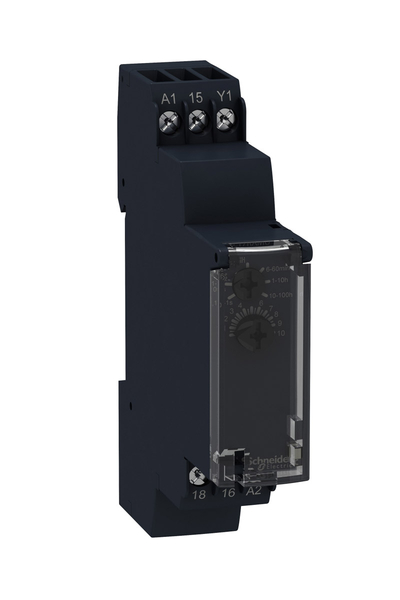 Schneider RE17LHBM 24-240V AC/DC Dijital Çıkışlı 1S-100Sa Açma Gecikmeli Zaman Rölesi