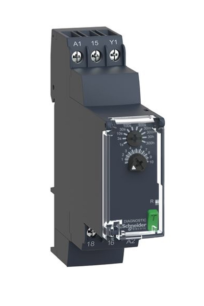 Schneider RE22R1AMR 24-240V AC/DC 1K/A 0.05S-300Sa Açma Gecikmeli Zaman Rölesi - Thumbnail