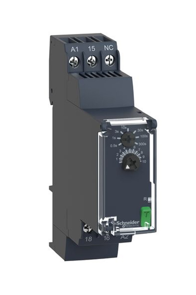Schneider Electric - Schneider RE22R1KMR 24-240V AC/DC 1K/A 0.05S-10Dk Kapatma Gecikmeli Zaman Rölesi