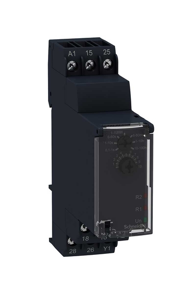 Schneider RE22R2AMU 24V DC 24-240 V AC 2K/A Geçikmeli Zaman Rölesi