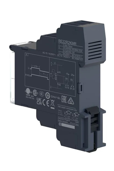 Schneider RE22R2KMR 24-240V AC/DC 2K/A 0.05S-10Dk Kapatma Gecikmeli Zaman Rölesi - Thumbnail