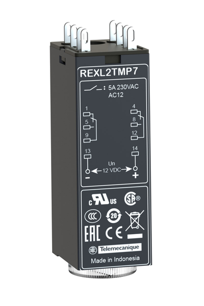Schneider REXL2TMP7 230V AC 2 Kontaklı Zaman Rölesi - Thumbnail