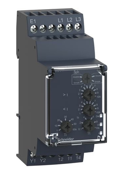 Schneider Electric - Schneider RM35BA10 208-480V 1-10A AC Aşırı-Düşük Akım Kontrollü Pompa Koruma Rölesi