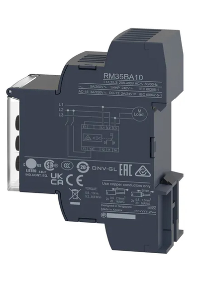 Schneider RM35BA10 208-480V 1-10A AC Aşırı-Düşük Akım Kontrollü Pompa Koruma Rölesi - Thumbnail