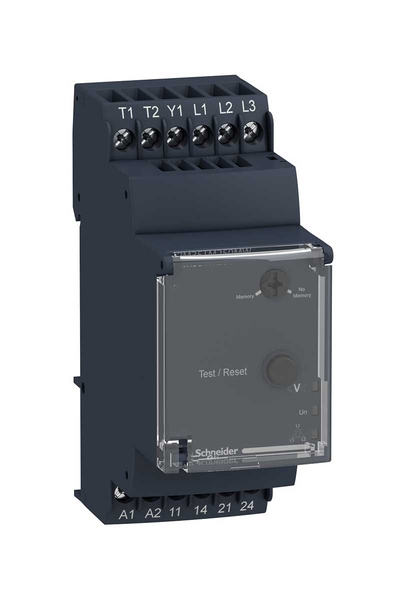 Schneider Electric - Schneider RM35TM250MW 24-240V Ac/Dc 2NA Motor Gerilimi ve Sıcaklık Kontrol Rölesi
