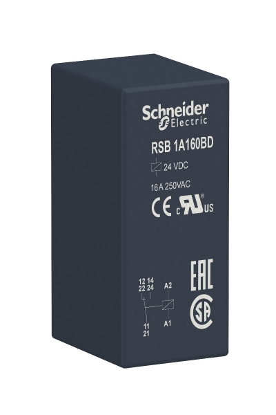 Schneider Electric - Schneider RSB-1A160BD 1K 24VDC 16A 8 Bacaklı Röle