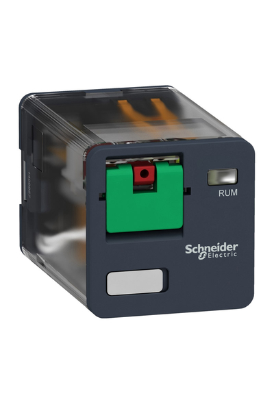 Schneider Electric - Schneider RUMC31F7 Harmony 120V AC 10A Kilitlenebilir Test Butonlu Evrensel Geçmeli Röle